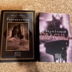 Two Books: Frankenstein and Dracula